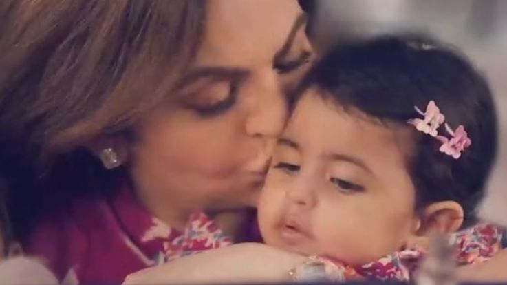 Nita ambani with grandchild